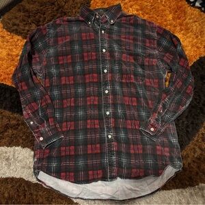 U.S.A. Classic (Authentic Outfitters) Plaid, Corduroy, Button Down, Shirt